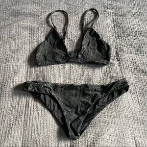 ACACIA swimwear Python Bikini, Medium